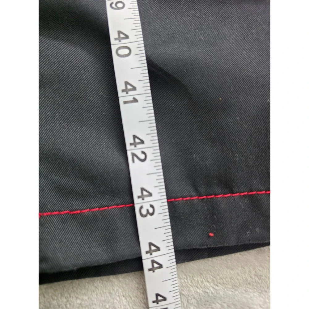 NWT True Religion Balloon Cargo Pants Men Size 36 Black Red Contrast Stitch Y2K